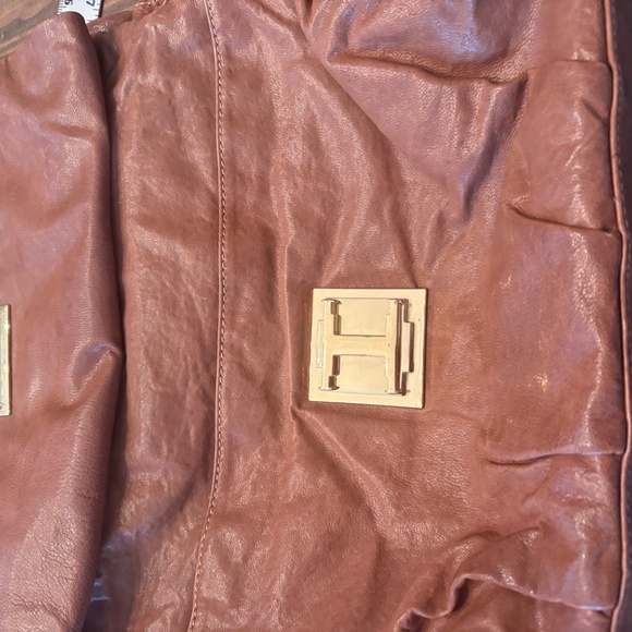 Halston Heritage Snakeskin Handle Shoulder Bag - Picture 12 of 14